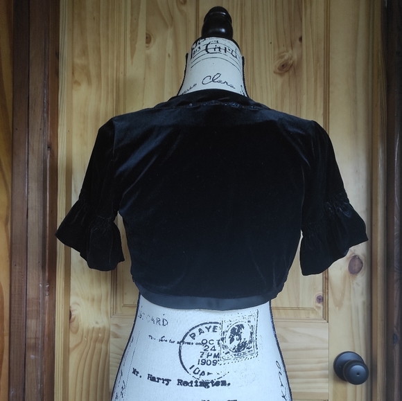 Ann Taylor LOFT Velvet Cardigan - Picture 2 of 4